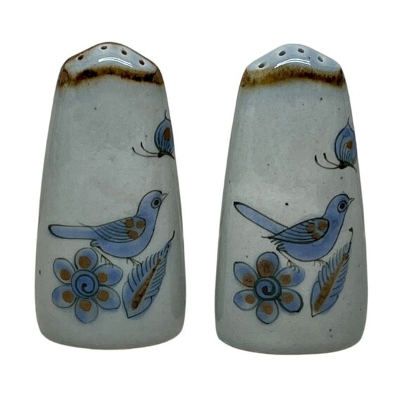 Ken Edwards El Palomar Mexican Pottery Blue Bird Salt and Pepper Shakers - Picture 3 of 6